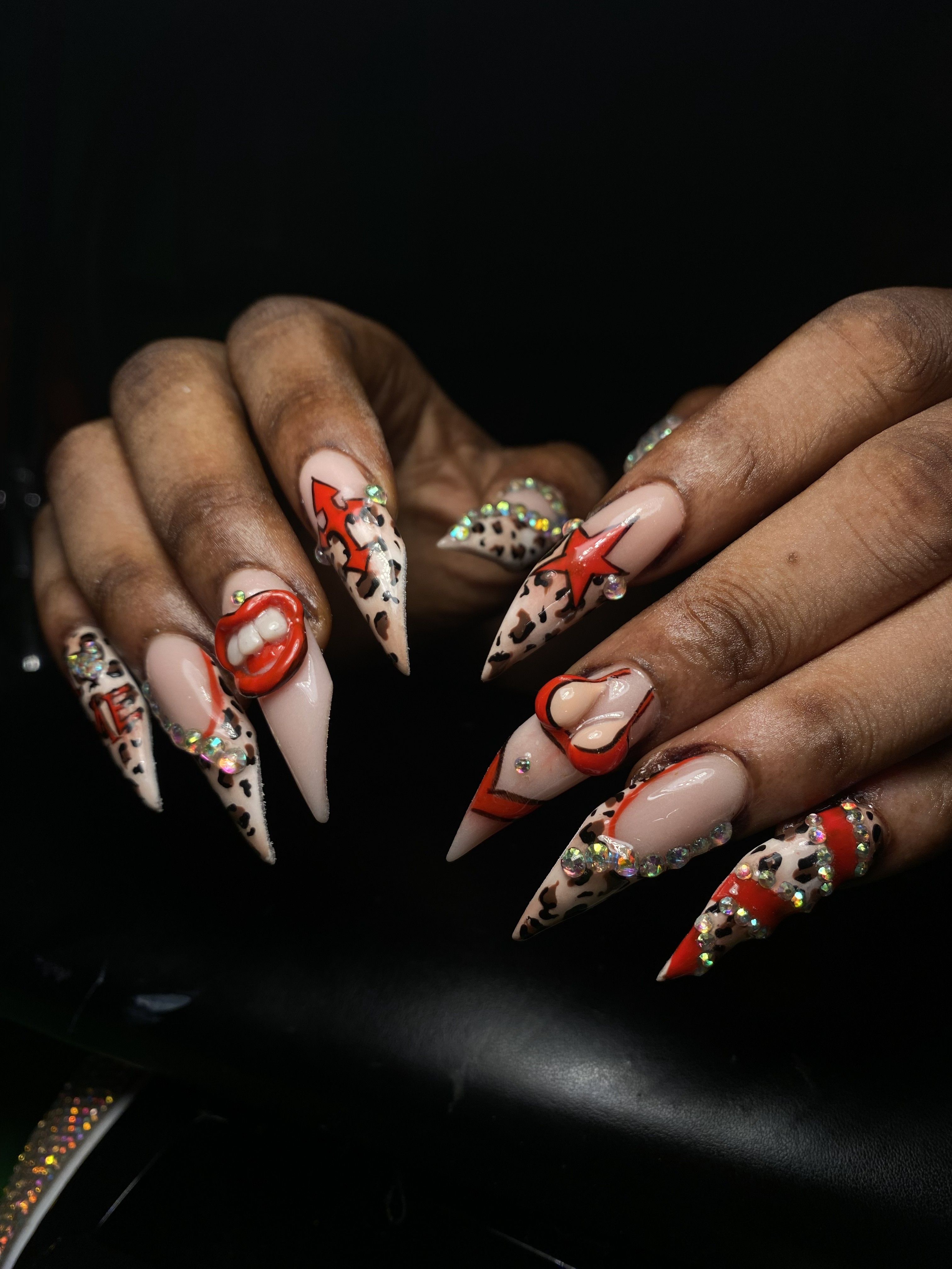 Acrylic nail set example 2