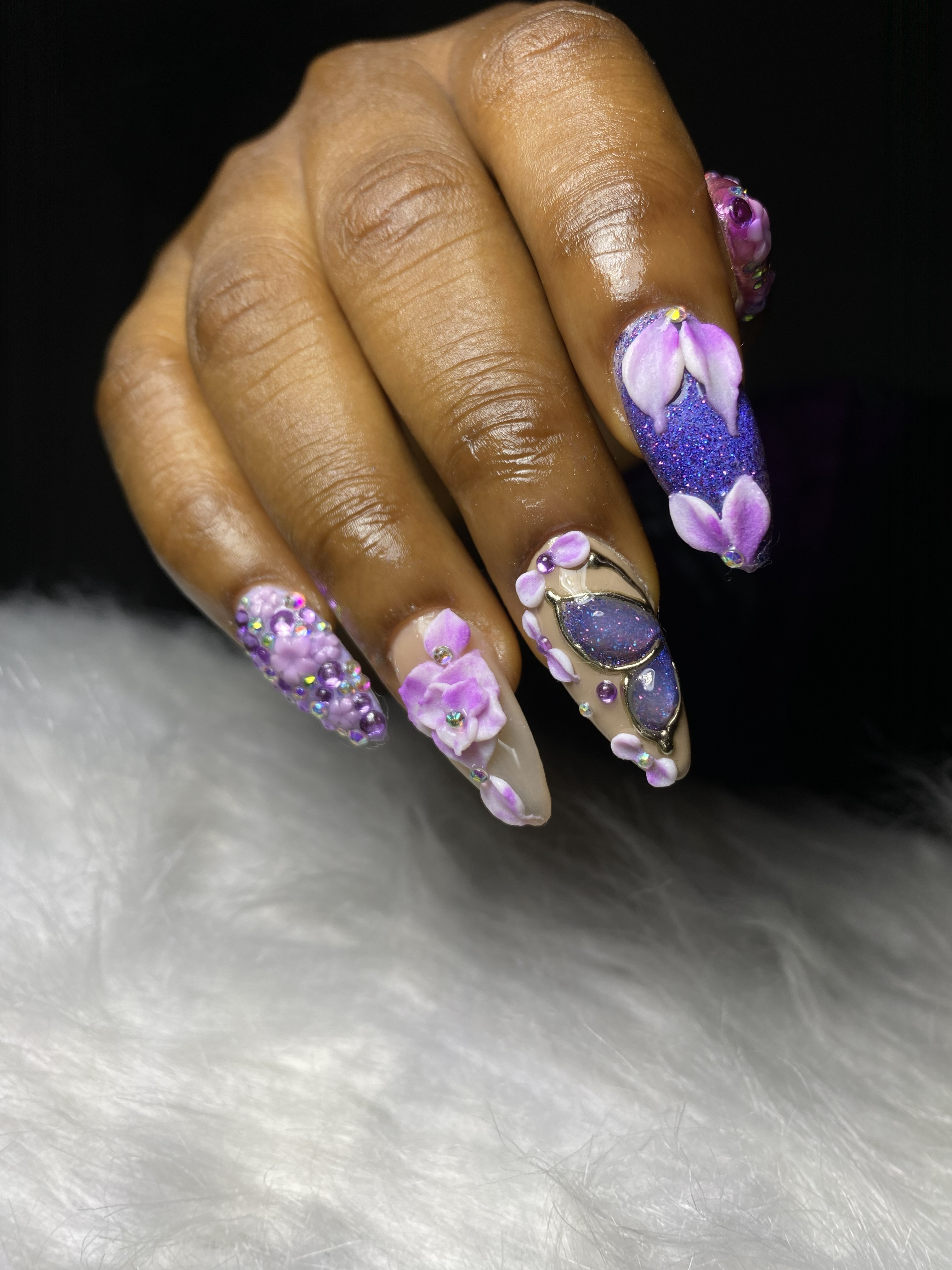 Acrylic nail set example 4